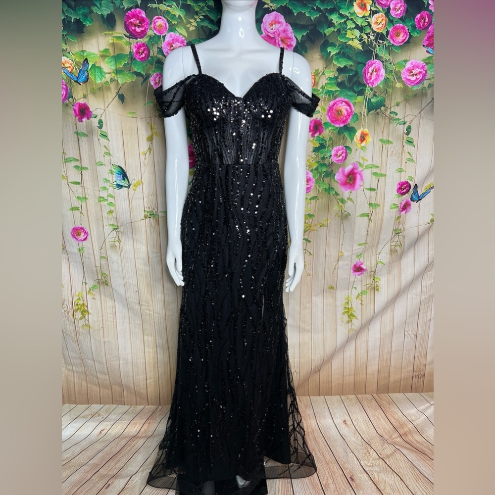 Cindy Collection Long Gown Dress.